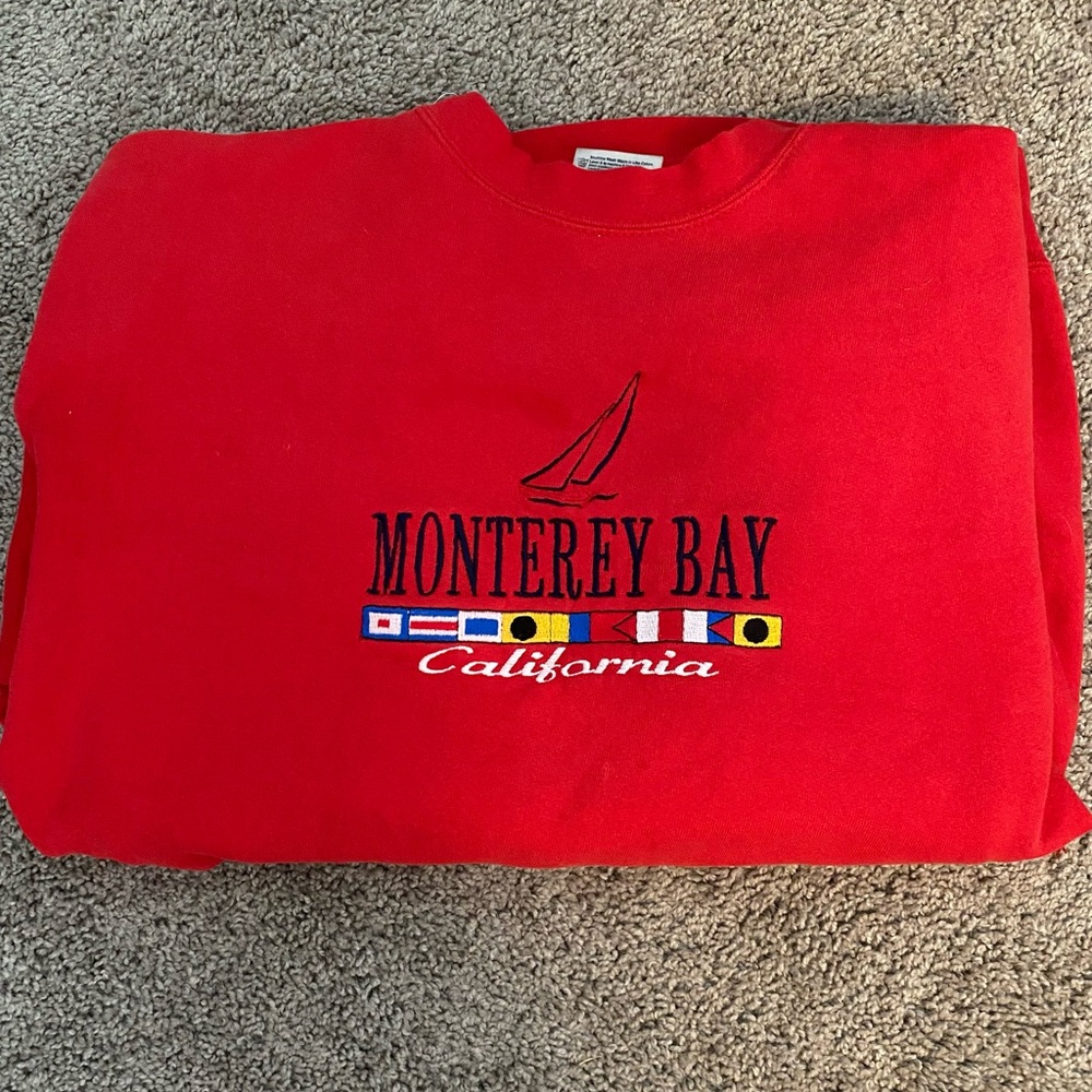 Red Monterey Bay Sweatshirt